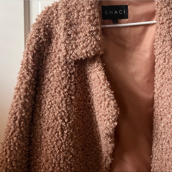 SHACI Faux Fur Oversized Teddy Jacket - Picture 3 of 9